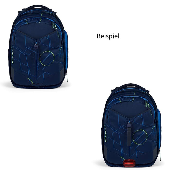 Satch Match Blue Tech 3 tlg Schulrucksack-Set. Schulrucksack-Set