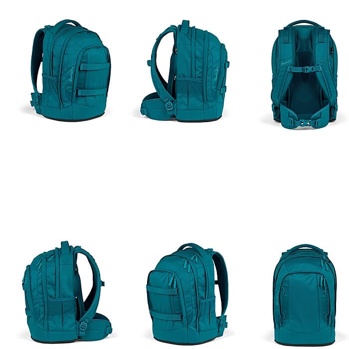 Satch Pack Deep Petrol 3tlg Schulrucksack-Set