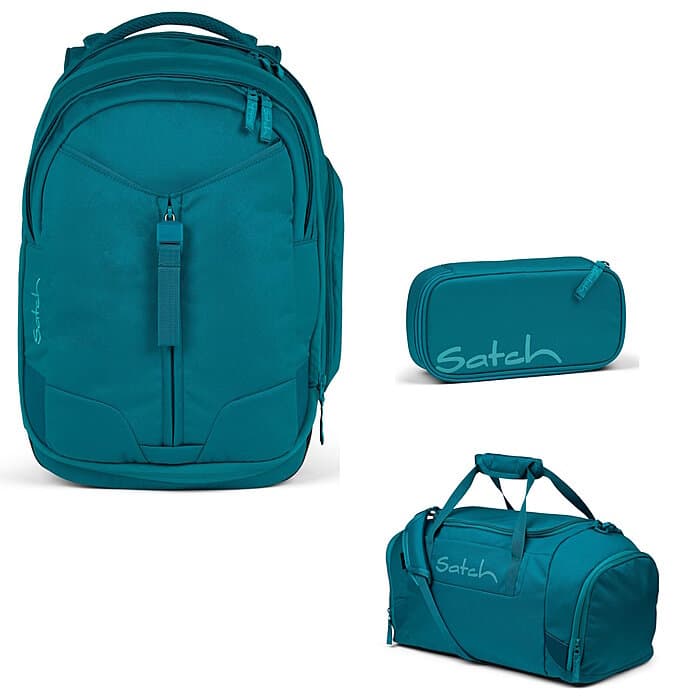 Satch Match Deep Petrol 3tlg Schulrucksack-Set