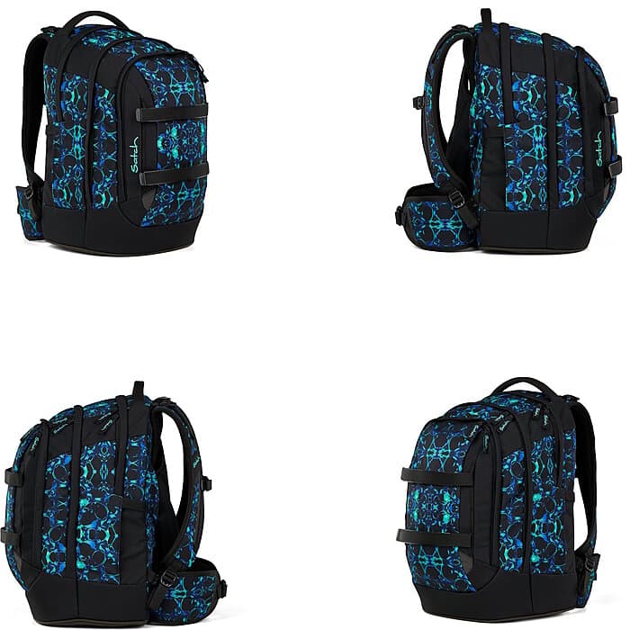 Satch Pack Caleido Blue 4tlg. Schulrucksack-Set