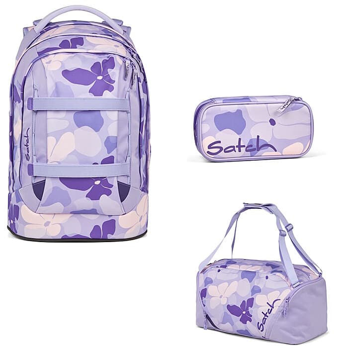 Satch Pack Lilac Blossom 3tlg. Schulrucksack-Set