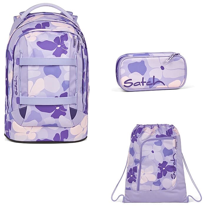 Satch Pack Lilac Blossom 3tlg. Schulrucksack-Set