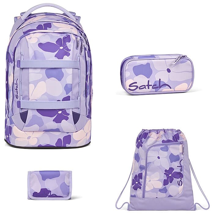 Satch Pack Lilac Blossom 4tlg. Schulrucksack-Set