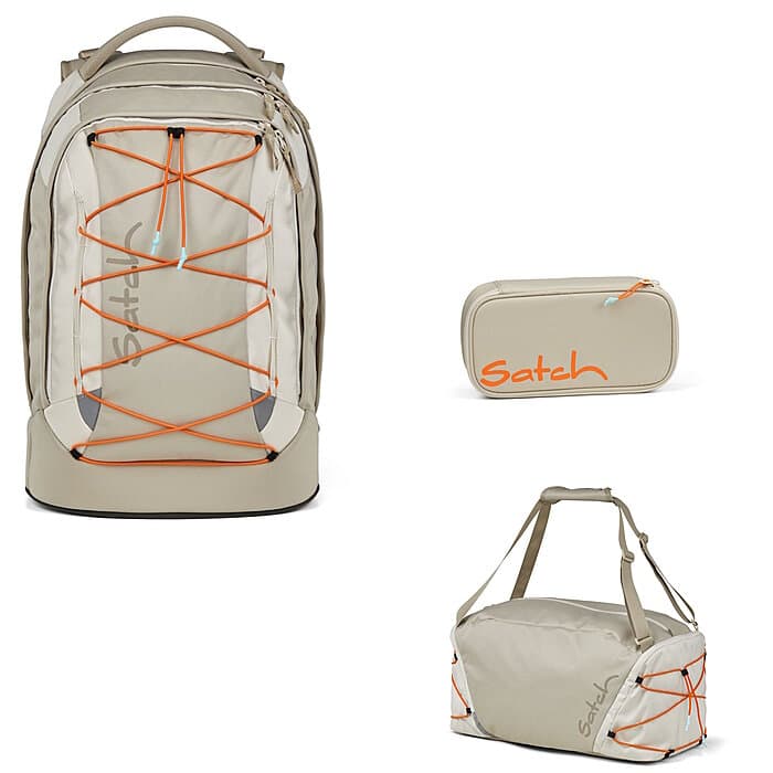 Satch Pack Crossed Sand 3tlg. Schulrucksack-Set