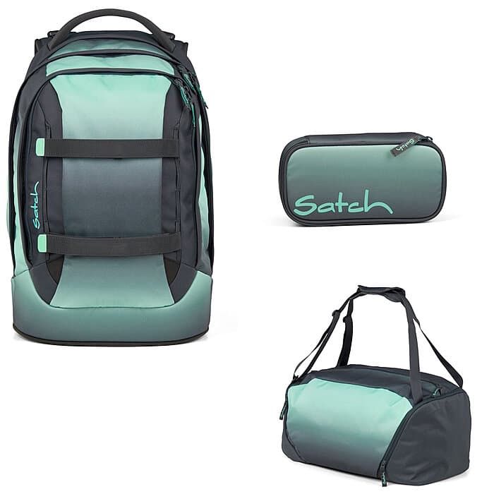 Satch Pack Gradient Mint 3tlg. Schulrucksack-Set