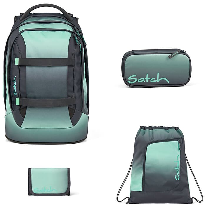 Satch Pack Gradient Mint 4tlg. Schulrucksack-Set