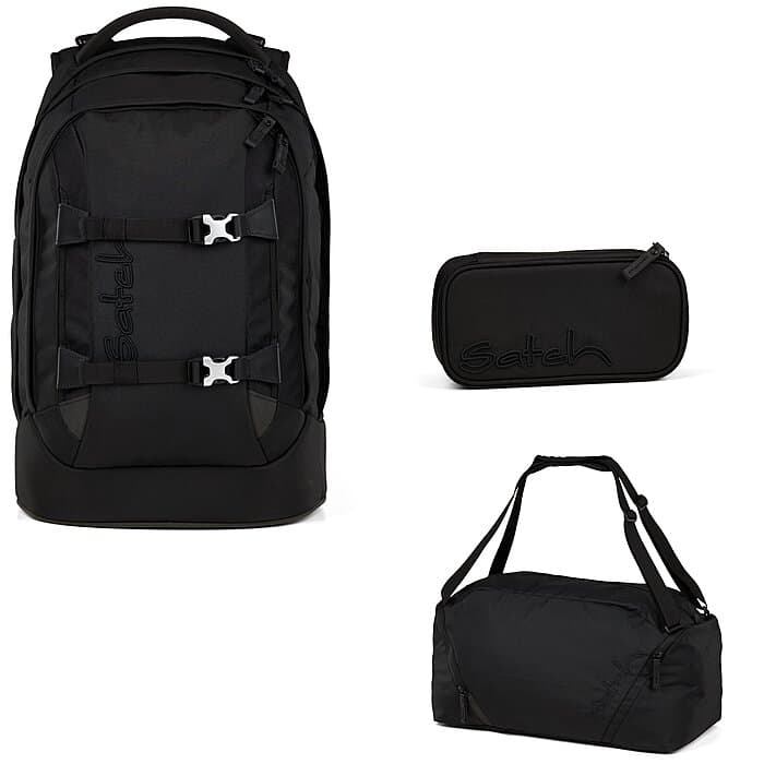Satch Pack Nordic Black 3tlg.