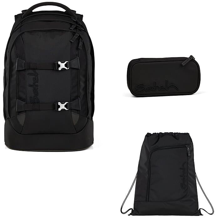 Satch Pack Nordic Black 3tlg.