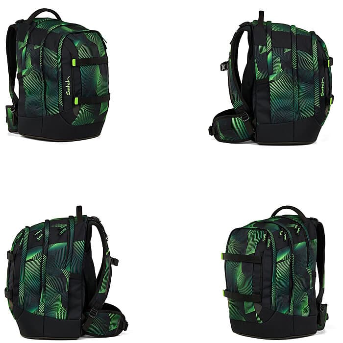 Satch Pack Seismic Green 3tlg. Schulrucksack-Set