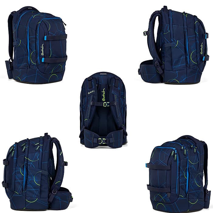 Satch Pack Blue Tech Schulrucksack