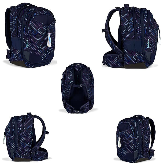 Satch Match Purple Laser Schulrucksack