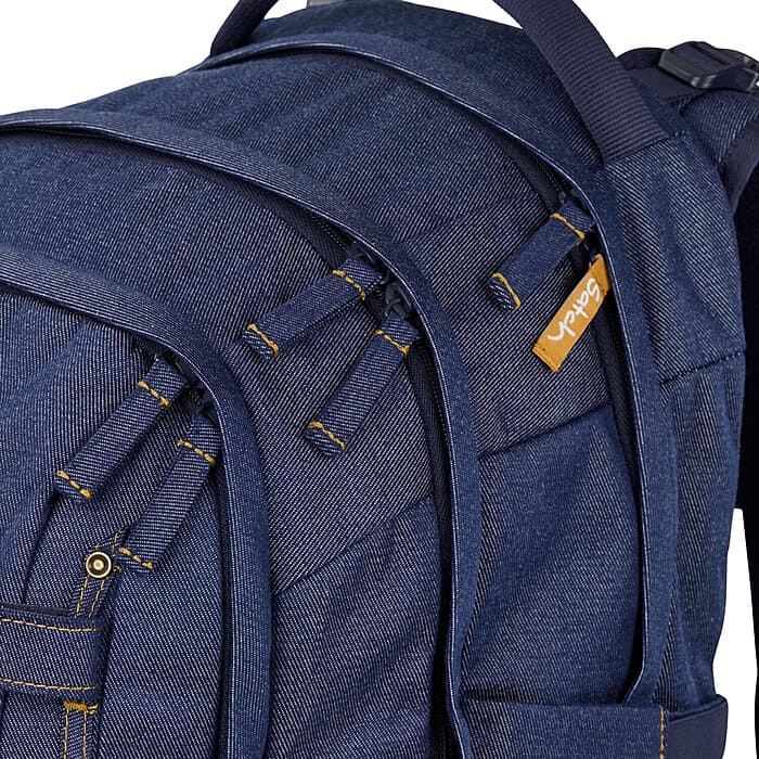 Satch Pack Schulrucksack Set Denim Blue