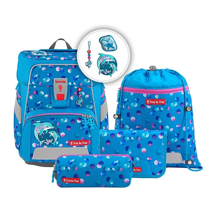 Step by Step Space Schulranzen Set Dolphin Finja 5-teilig