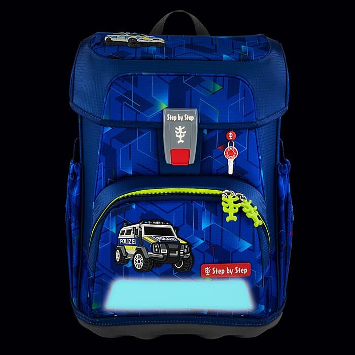 Step by Step Cloud Schulranzen Set Police Truck Charly 5-teilig