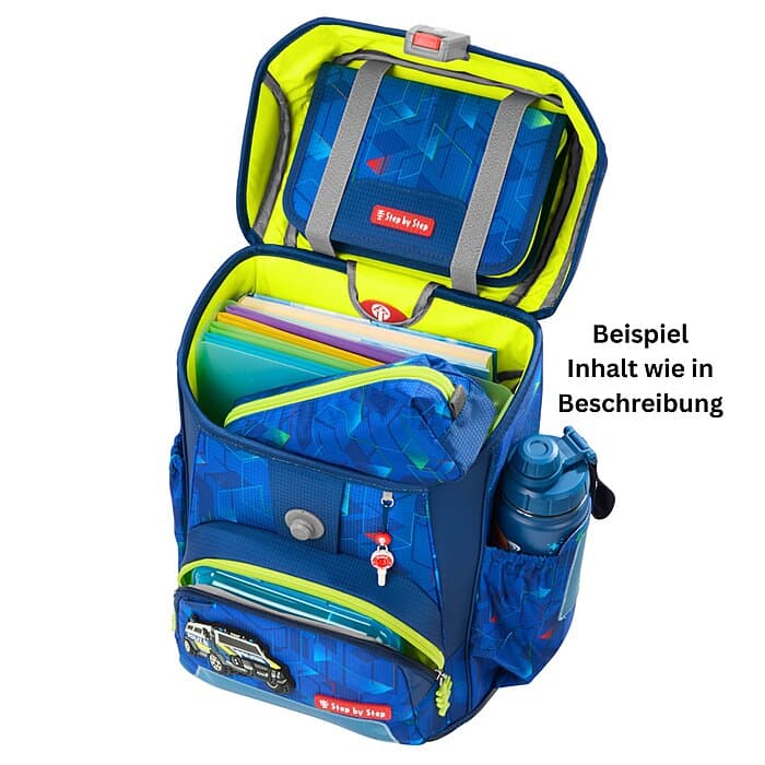 Step by Step Cloud Schulranzen Set Police Truck Charly 5-teilig