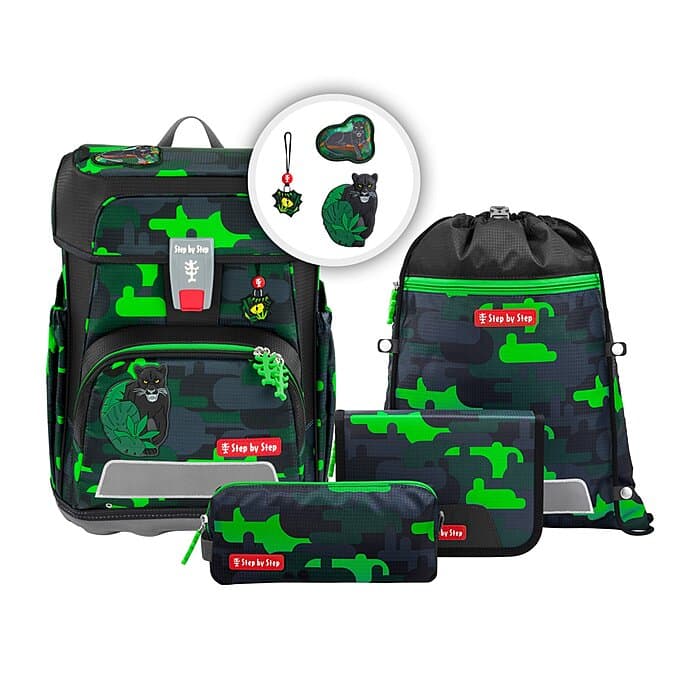 Step by Step Cloud Schulranzen Set Black Cat Chiko 5-teilig