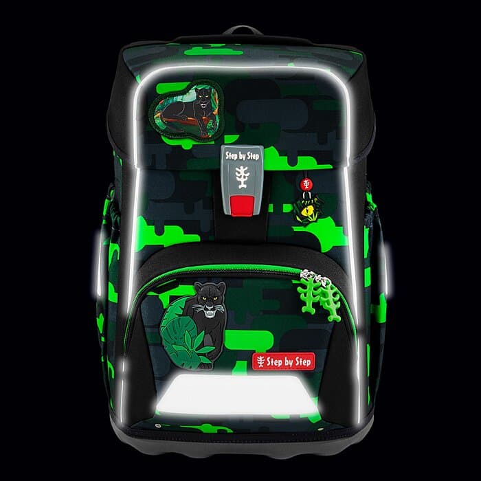 Step by Step Giant Schulranzen Set Black Cat Chiko 5-teilig