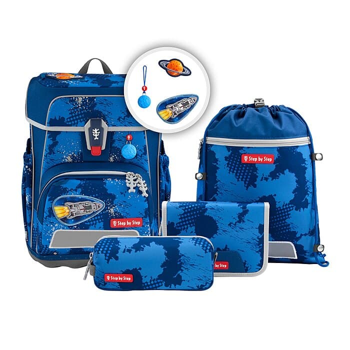 Step by Step Cloud Reflect Schulranzen Set Rocket Novo 5-teilig