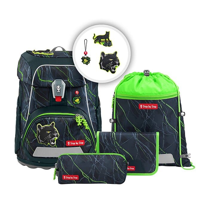 Step by Step Fit Schulranzen Set Danger Cat Chiko 5-teilig