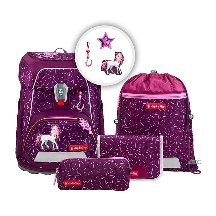 Step by Step Fit Schulranzen Set Pretty Unicorn Nuala 5-teilig