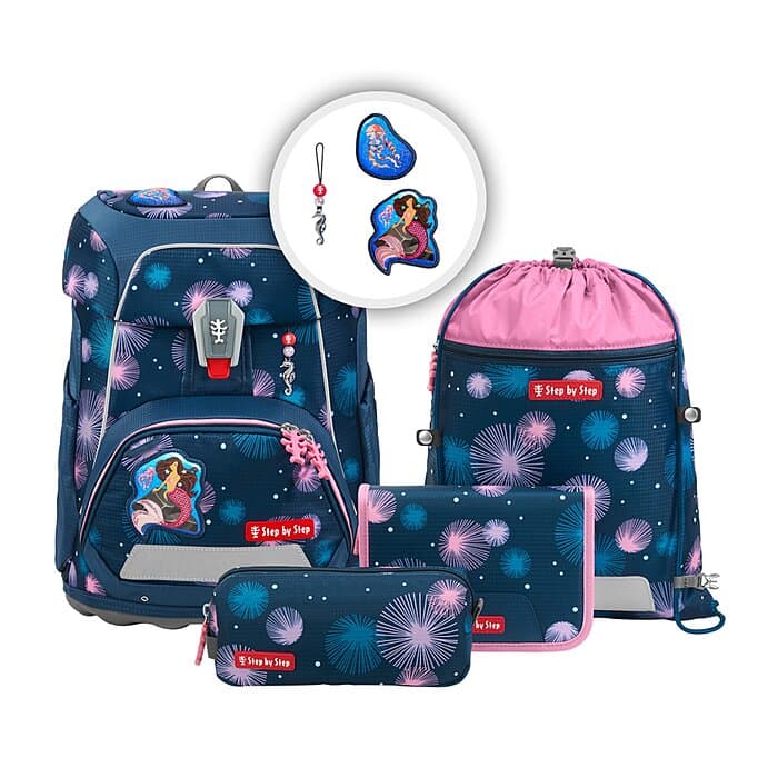 Step by Step Fit Schulranzen Set Mermaid Delia 5-teilig