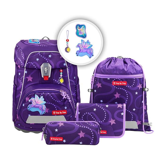 Step by Step Fit Schulranzen Set Pegasus Emily 5-teilig