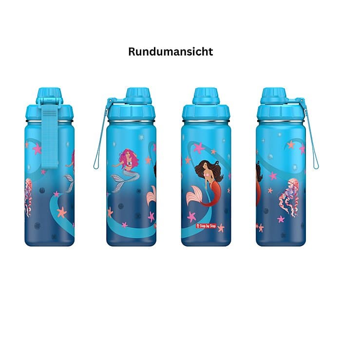 Step by Step Isolierte Edelstahl-Trinkflasche Sweet Mermaid