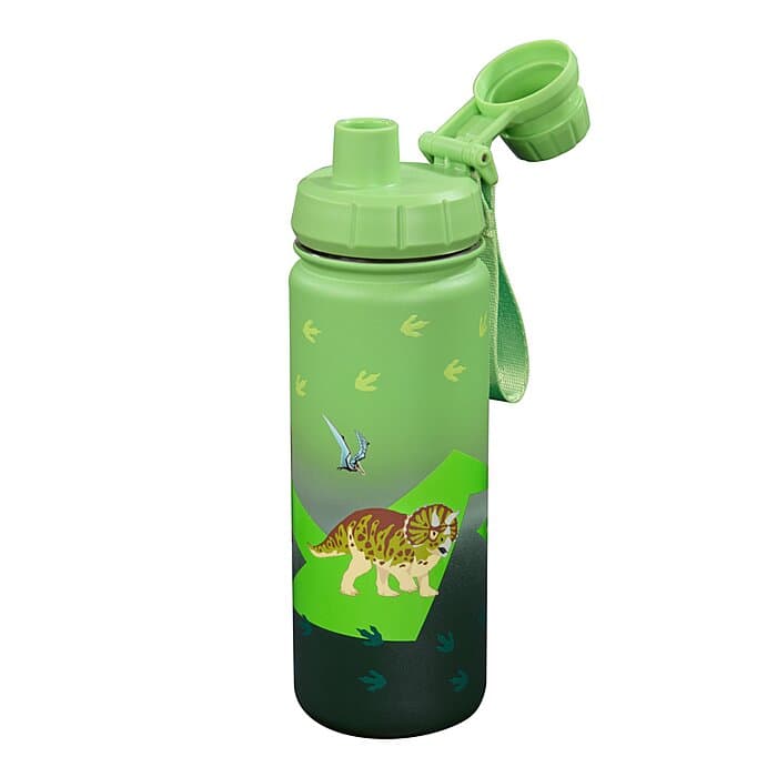 Step by Step Isolierte Edelstahl-Trinkflasche Dino