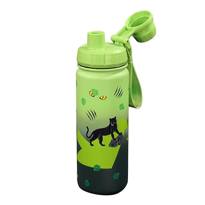 Step by Step Isolierte Edelstahl-Trinkflasche Black Cat