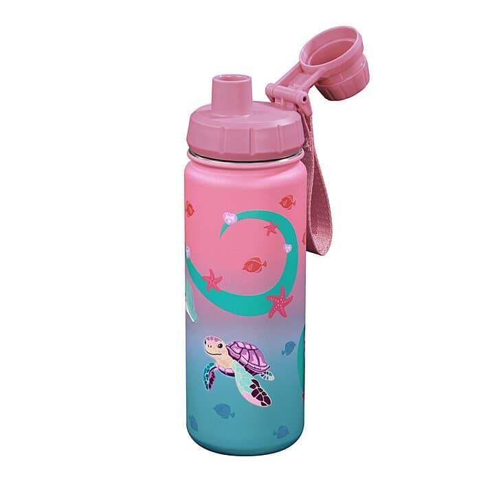 Step by Step Isolierte Edelstahl-Trinkflasche Sealife