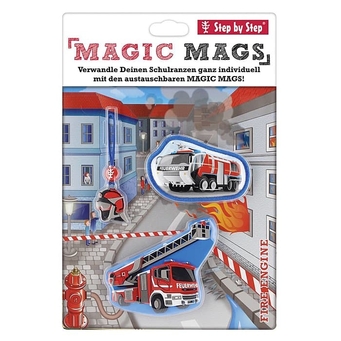 Step by Step Magic Mags Fire Engine