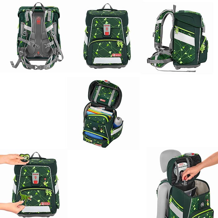 Step by Step Space Shine Dino Night Schulranzenset