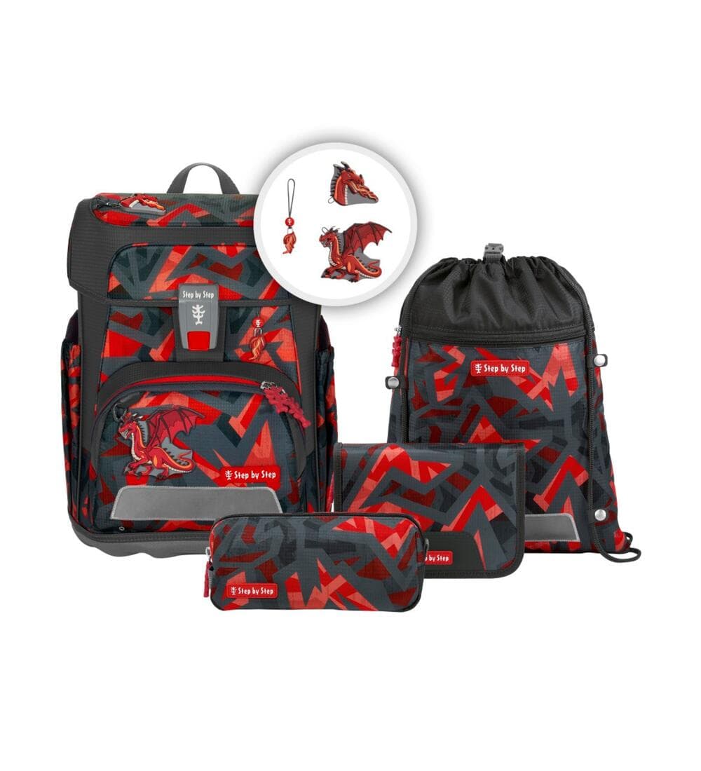 Step by Step Cloud Schulranzen Set Dragon Firo 5-teilig