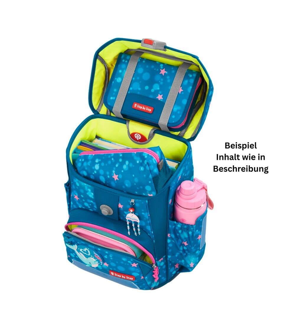 Step by Step Cloud Schulranzen Set Dolphin Azura 5-teilig
