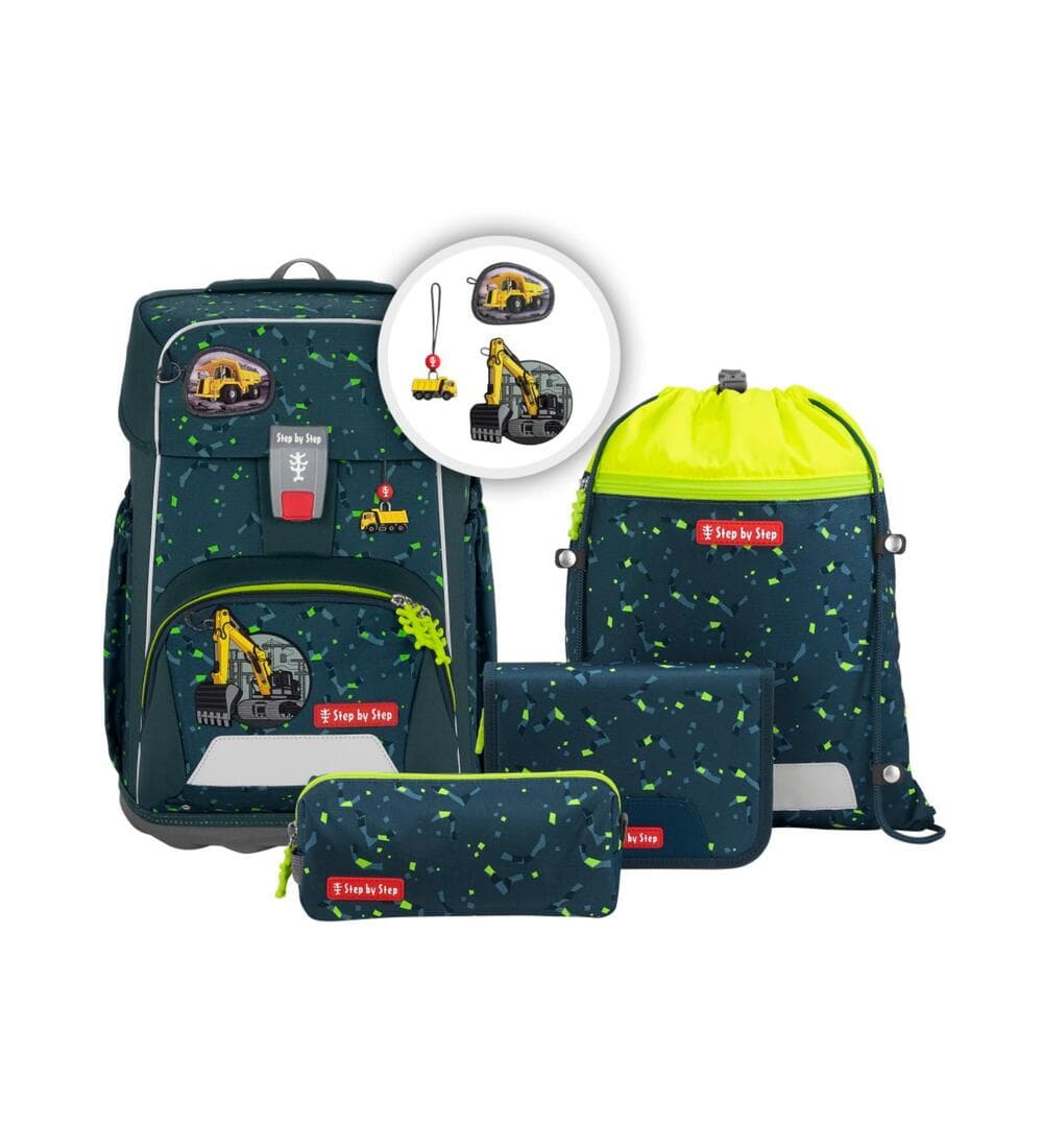 Step by Step Giant Schulranzen Set Bagger Rocco 5-teilig