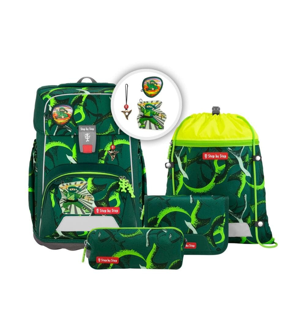 Step by Step Giant Schulranzen Set Ninja Akiro 5-teilig