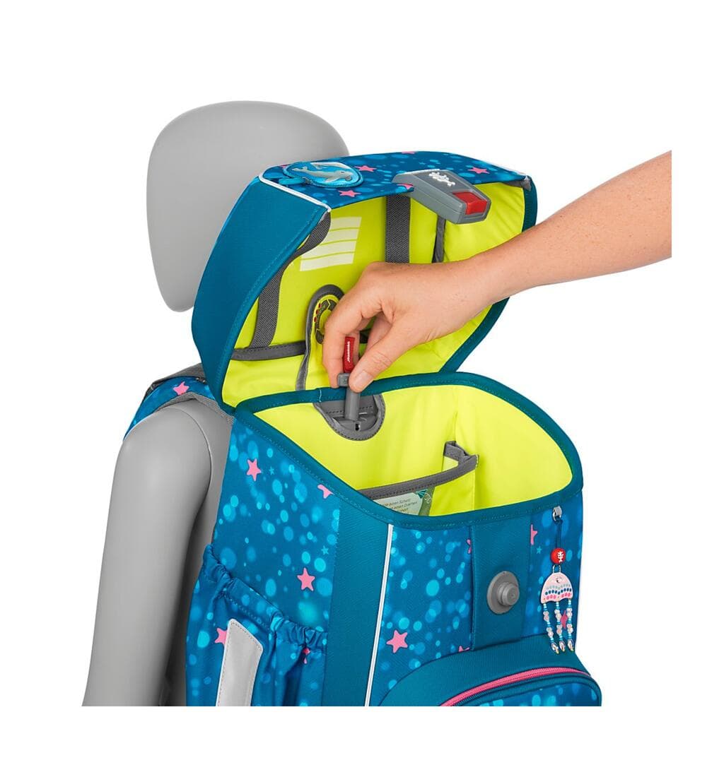 Step by Step Giant Schulranzen Set Dolphin Azura 5-teilig