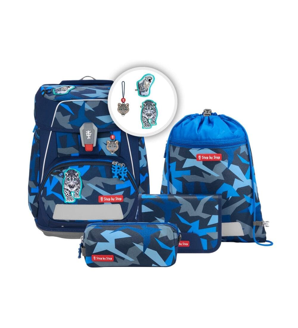 Step by Step Space Schulranzen Set Snow Leopard Arko 5-teilig