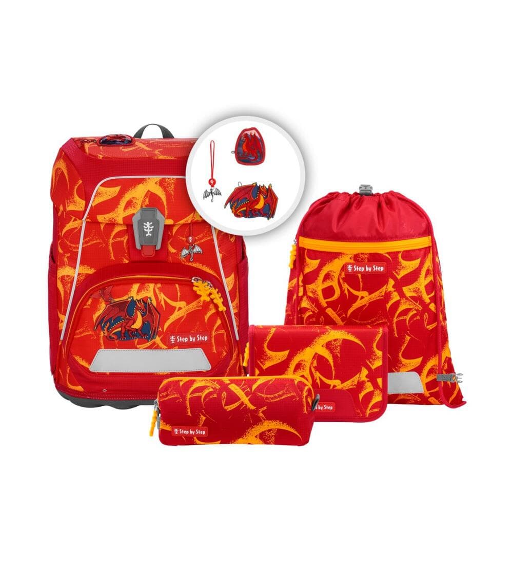 Step by Step Fit Schulranzen Set Dragon Toro 5-teilig