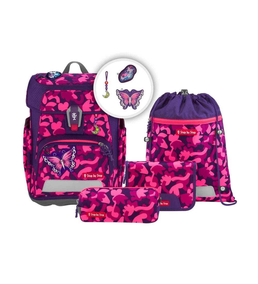 Step by Step Cloud Shine Schulranzen Set Butterfly Ina 5-teilig