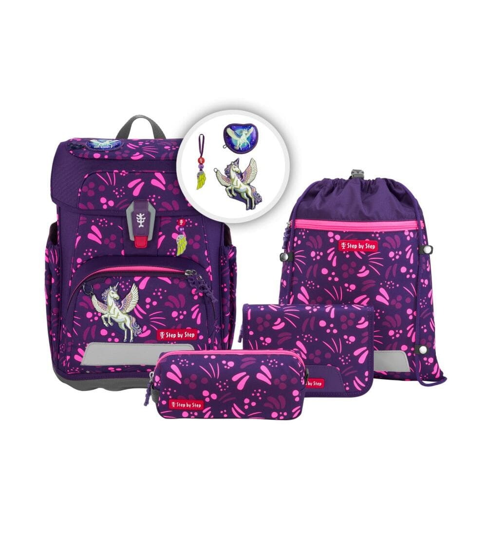 Step by Step Cloud Shine Schulranzen Set Pegasus Lia 5-teilig