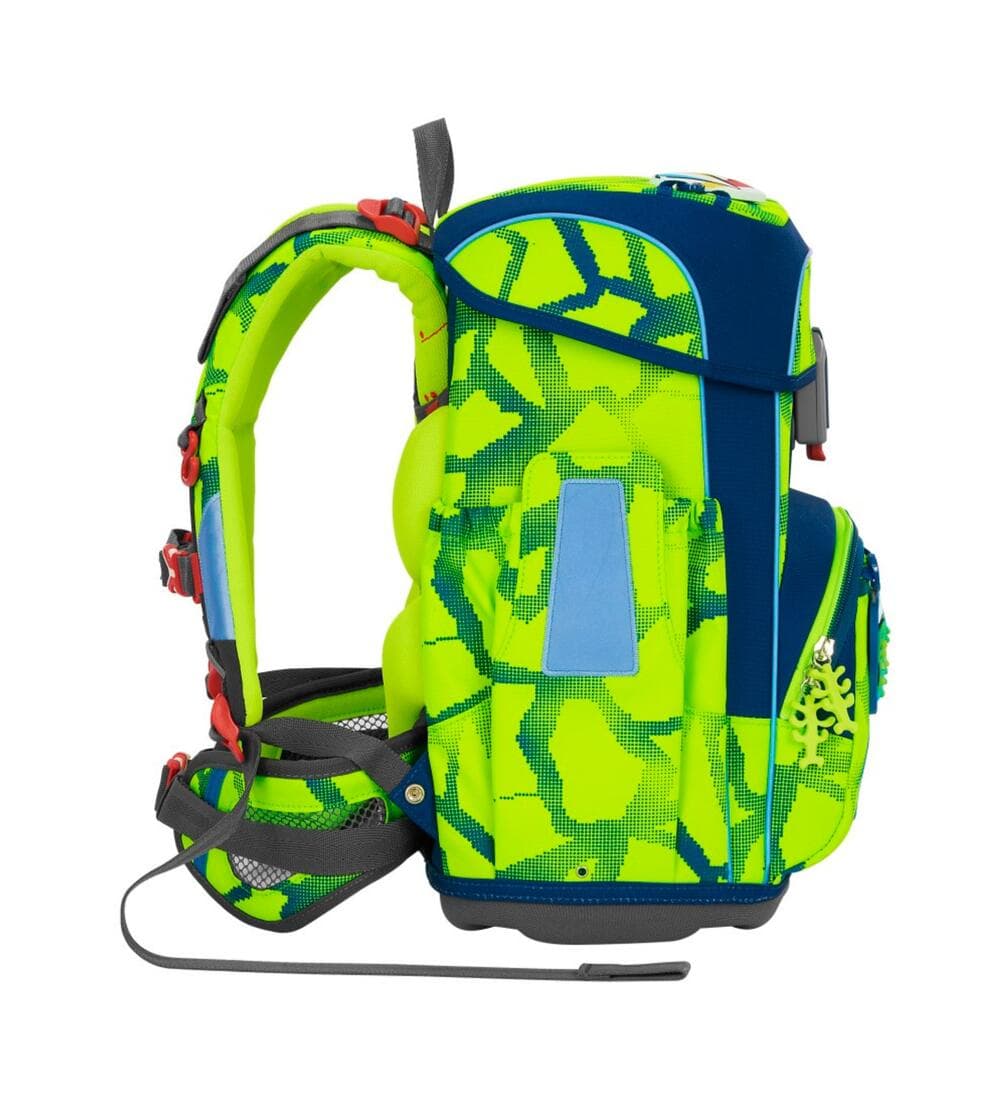 Step by Step Cloud Neon Schulranzen Set Soccer Leo 5-teilig