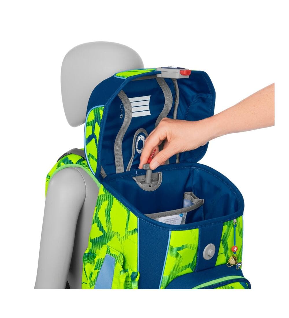 Step by Step Cloud Neon Schulranzen Set Soccer Leo 5-teilig