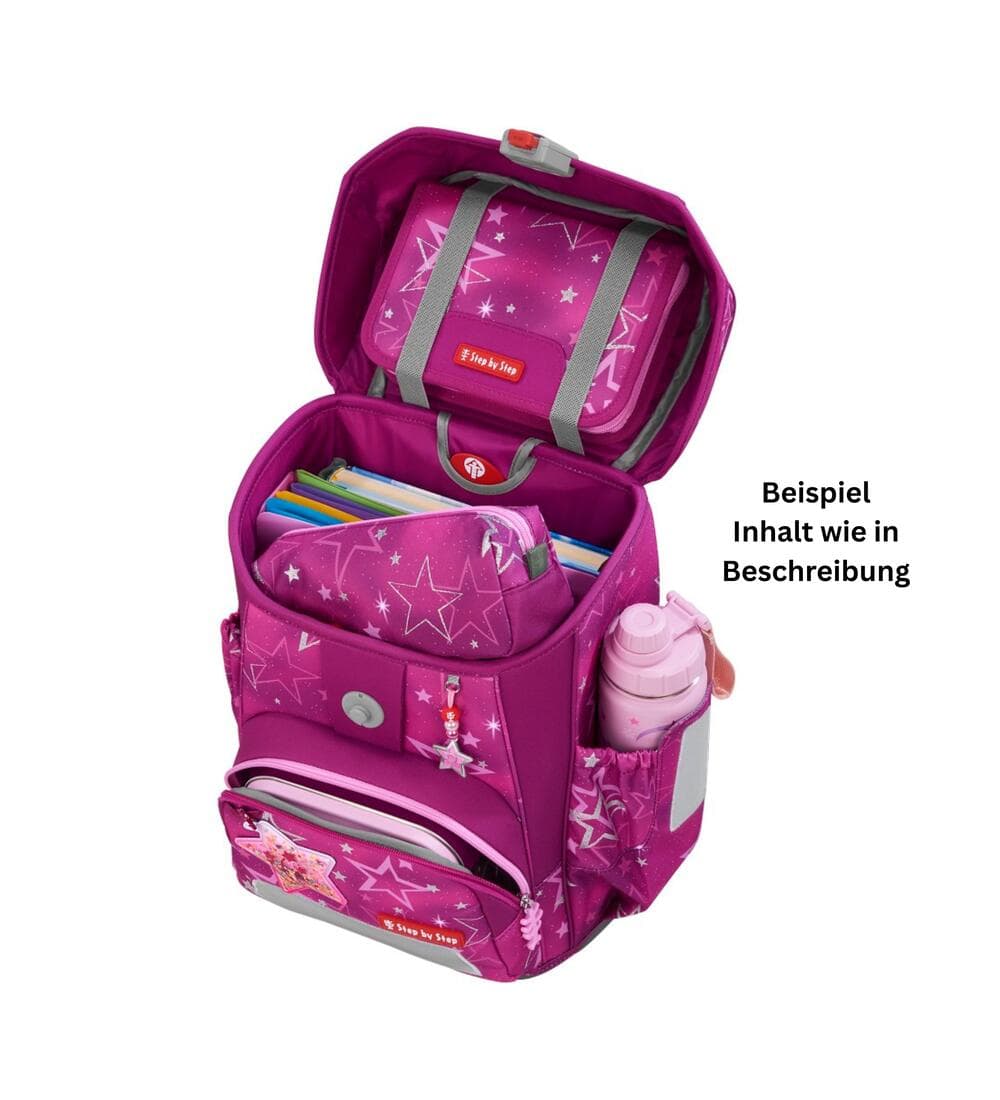 Step by Step Cloud Glitter Schulranzen Set Star Nova 5-teilig