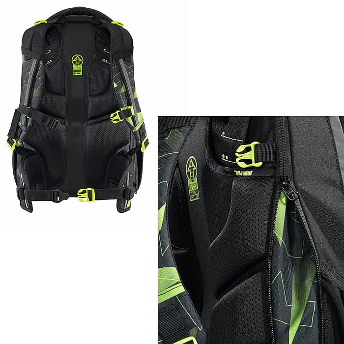 Coocazoo PORTER Lime Flash Schulrucksack