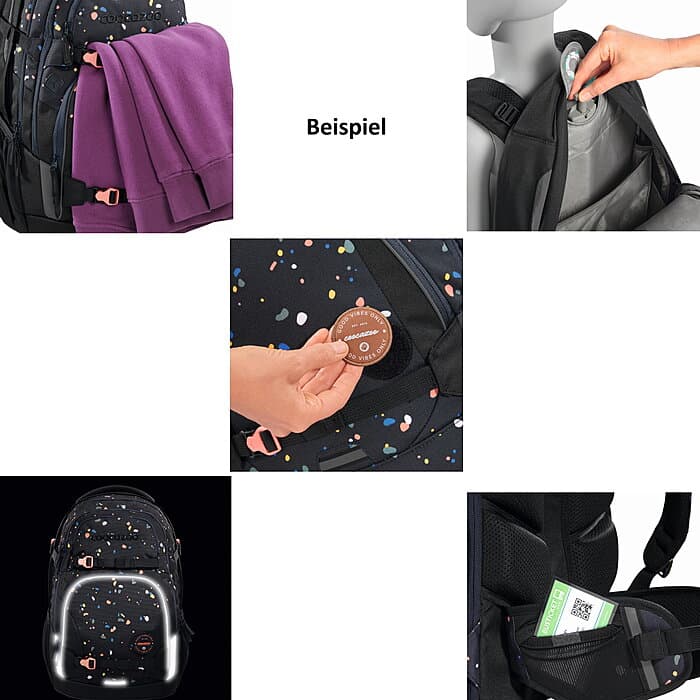 Coocazoo PORTER Sprinkled Candy Schulrucksack