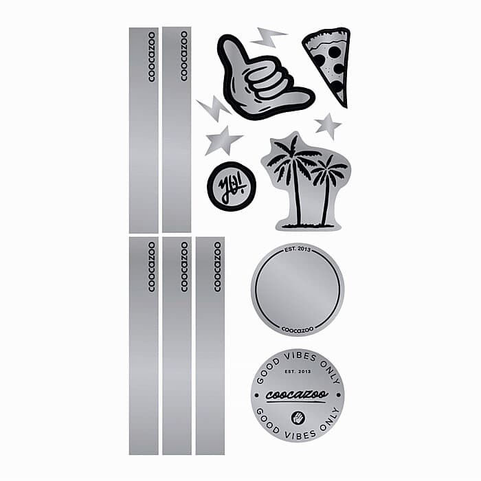 Coocazoo Reflektierendes Sticker-Set Black