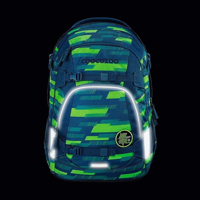 Coocazoo MATE Lime Stripe Schulrucksack
