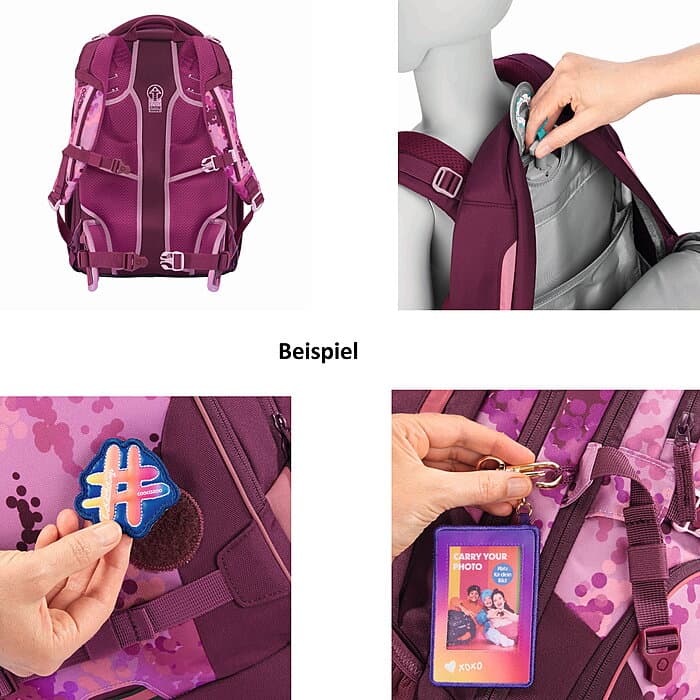 Coocazoo PORTER Cherry Blossom Schulrucksack