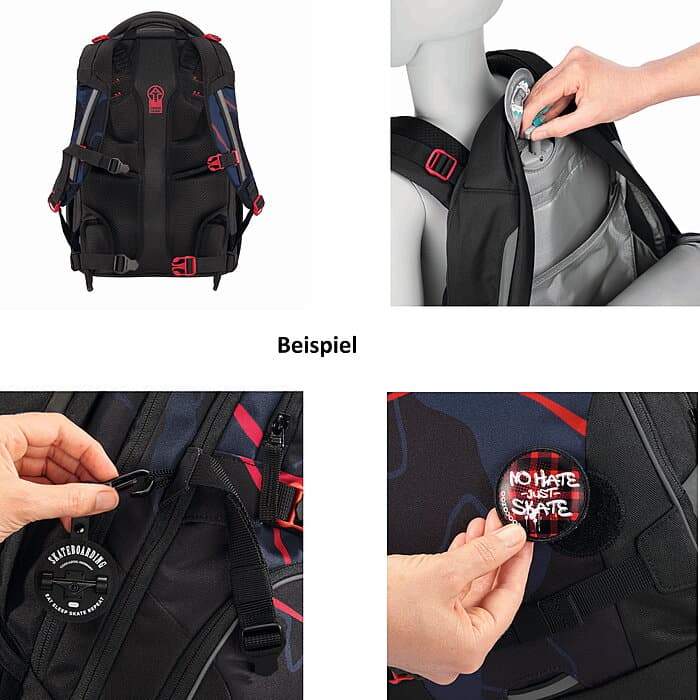 Coocazoo PORTER Lava Lines Schulrucksack